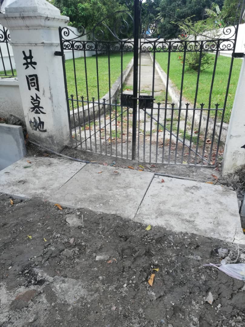 杨顺兴：槟城日本人墓园入口大门沟渠墩盖被阻挡一事已获解决